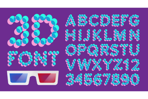 3D Font Pixel Vector Digital: A Modern Design Asset