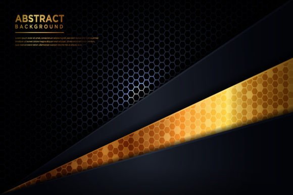 Abstract Gold Futuristic Background