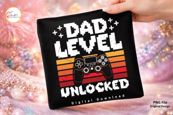 Dad Level Unlocked Funny Gamer Dad Shirt