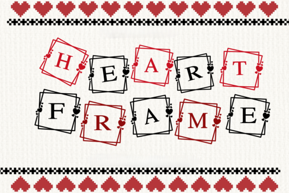 Heart Frame: A Charming Font for Playful Designs
