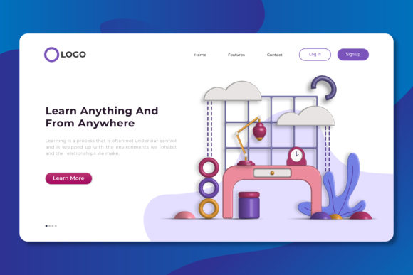 Illustration Landing Pages: A Modern Design Template