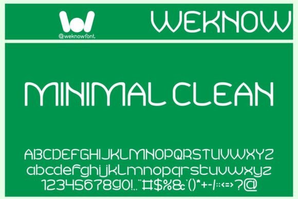 Minimal Clean: A Sans-Serif Typeface for Modern Design