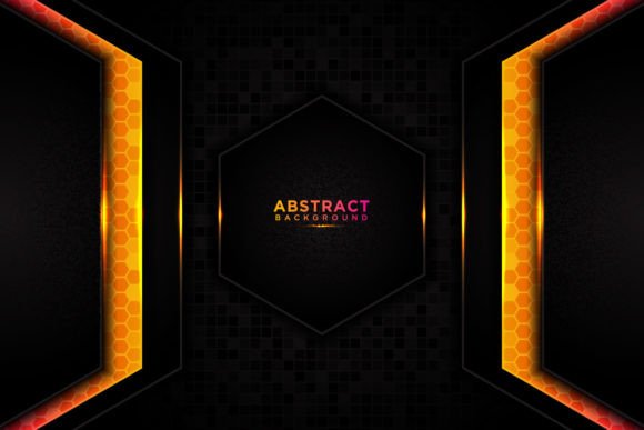 Modern Abstract Tech Orange Background