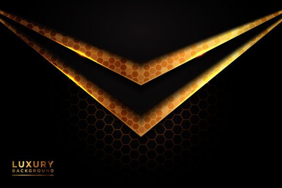 Modern Gold Futuristic Luxury Background