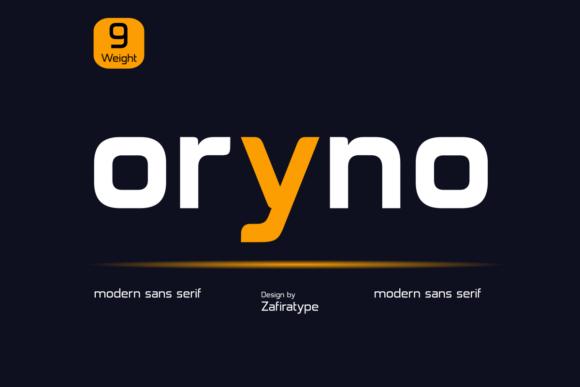 Oryno: The Modern Sans Serif Font for Bold Design